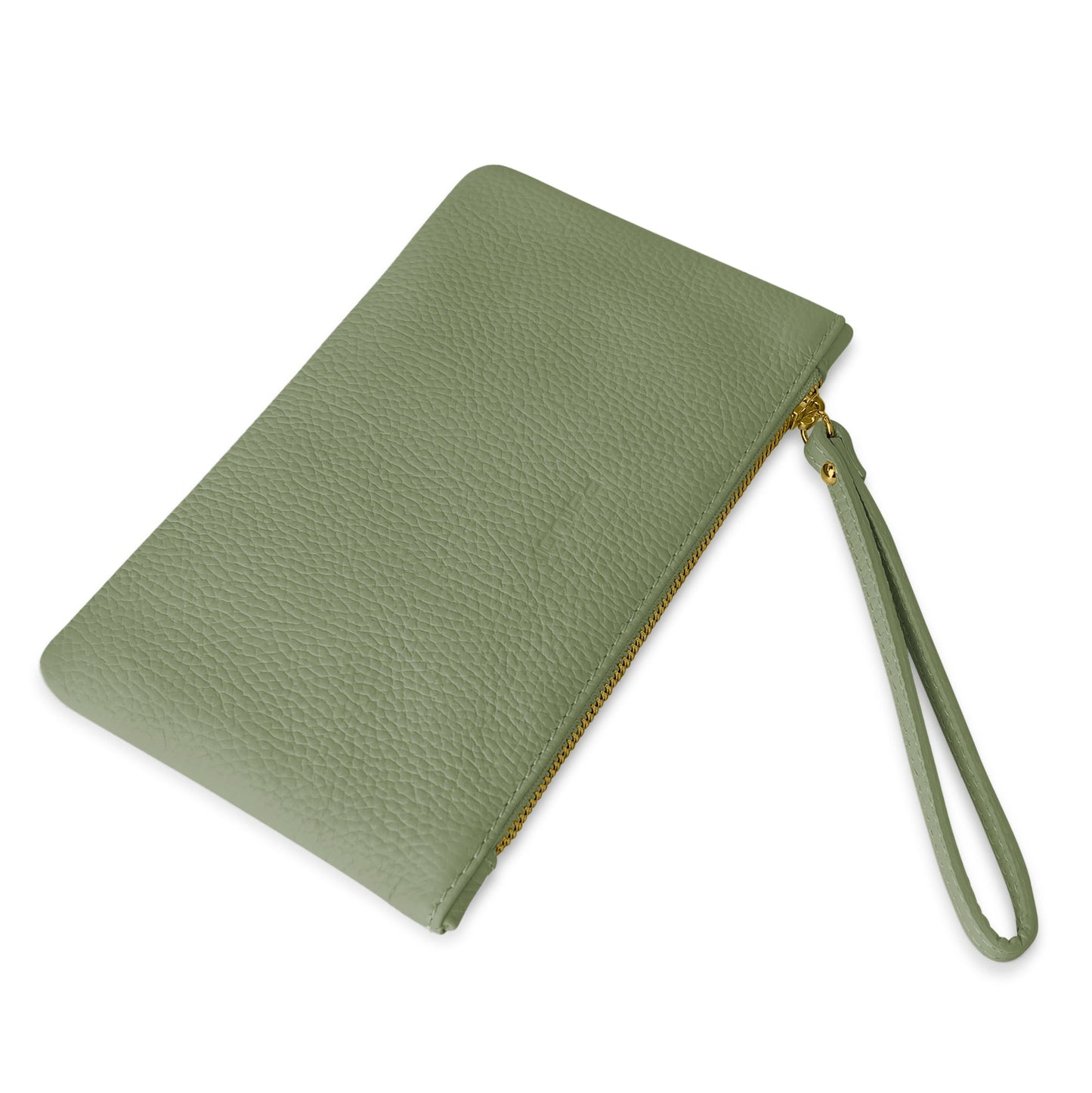 Pochette Donna a Mano, In Vera Pelle, Made in Italy, Modello Aura