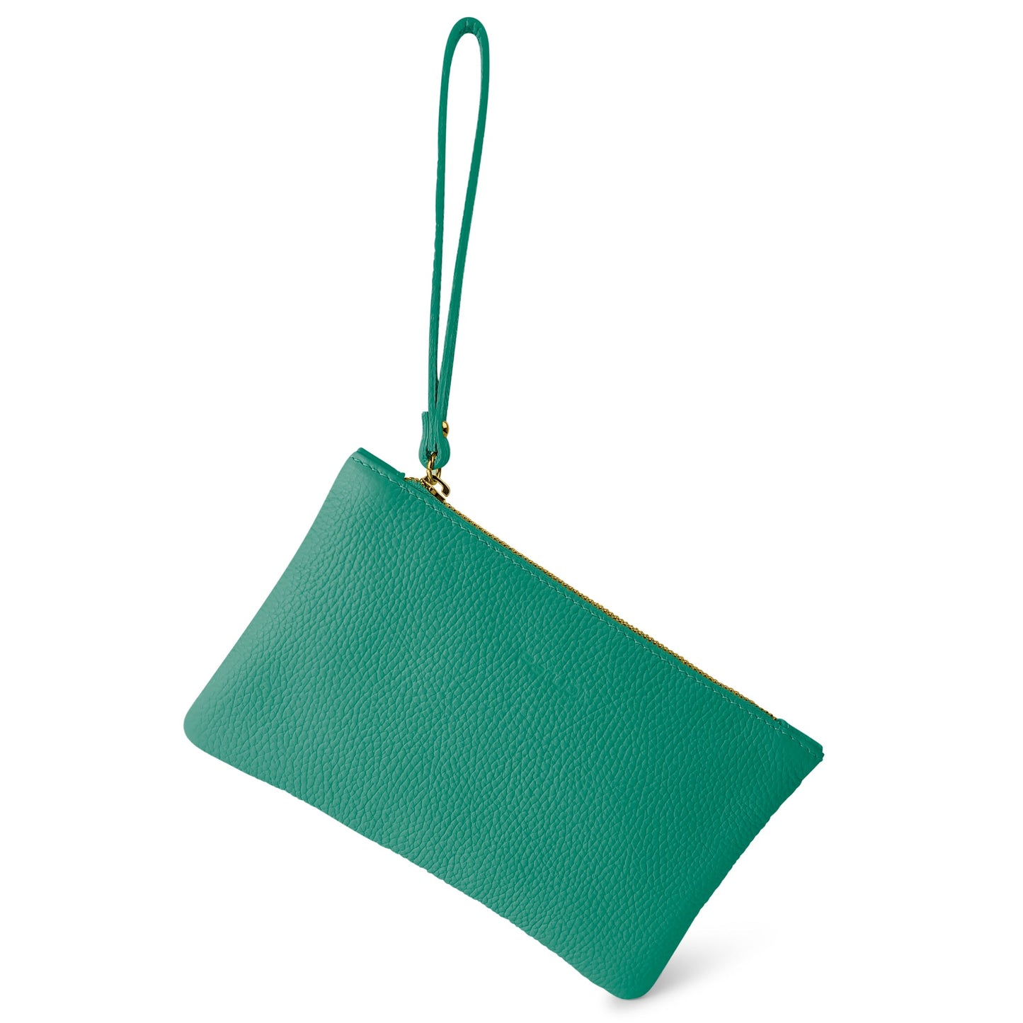 Pochette Donna a Mano, In Vera Pelle, Made in Italy, Modello Aura