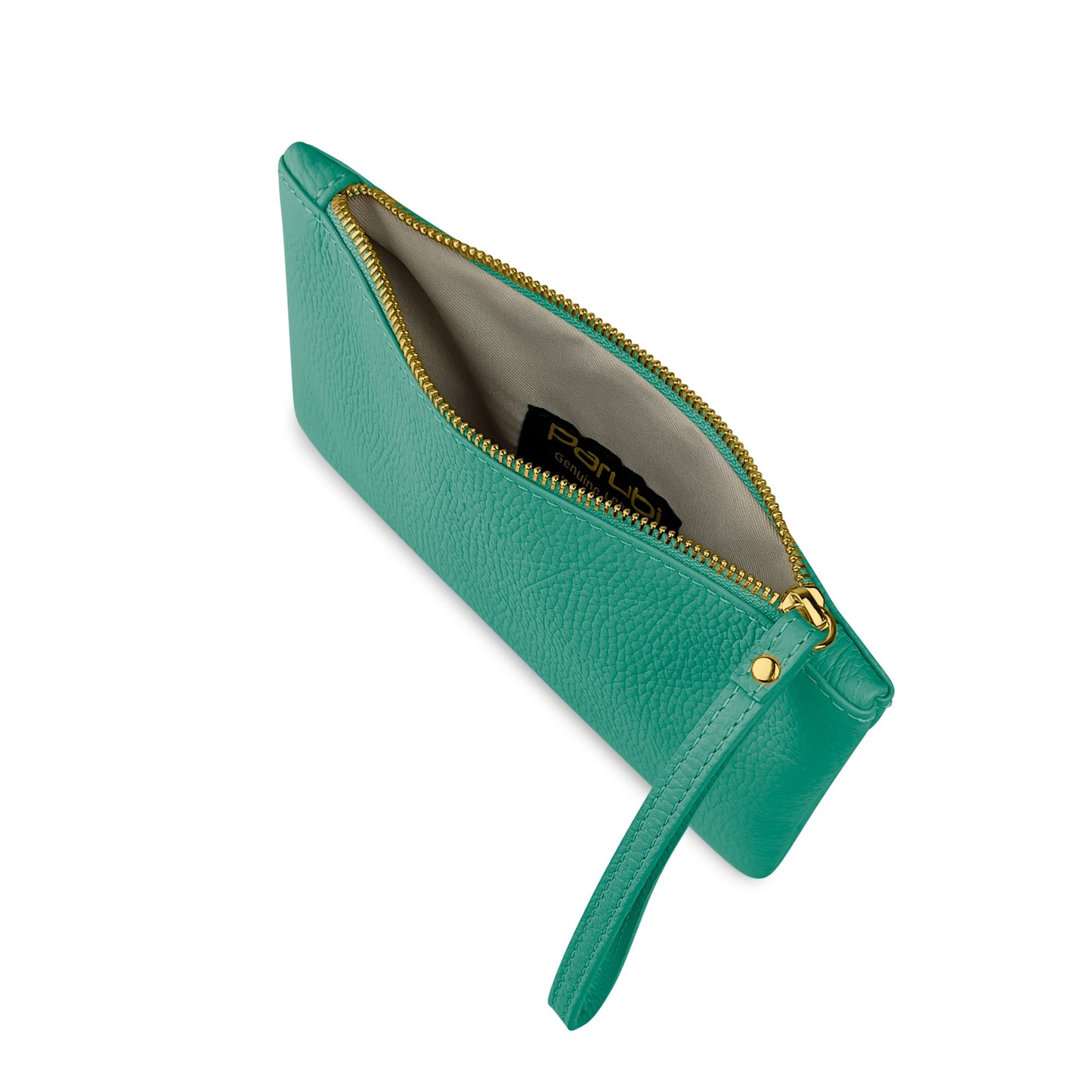 Pochette Donna a Mano, In Vera Pelle, Made in Italy, Modello Aura