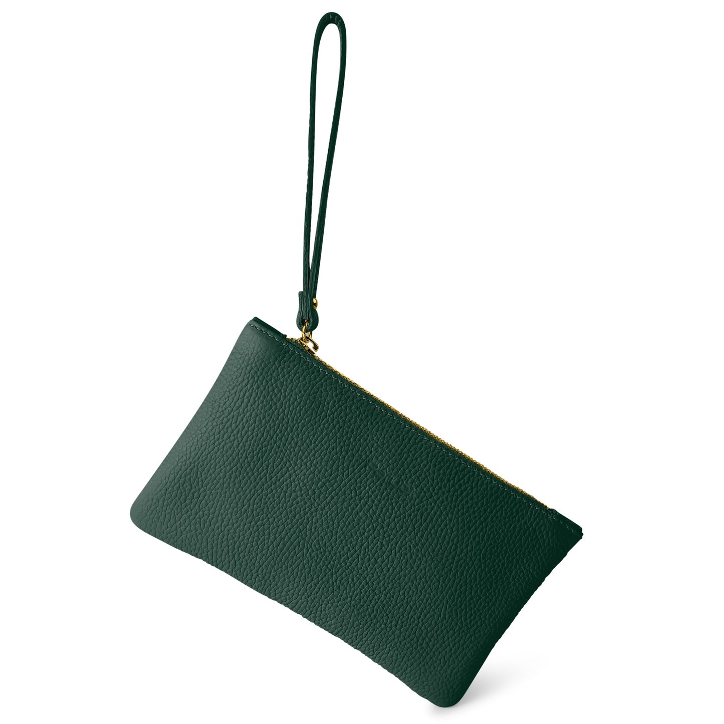 Pochette Donna a Mano, In Vera Pelle, Made in Italy, Modello Aura