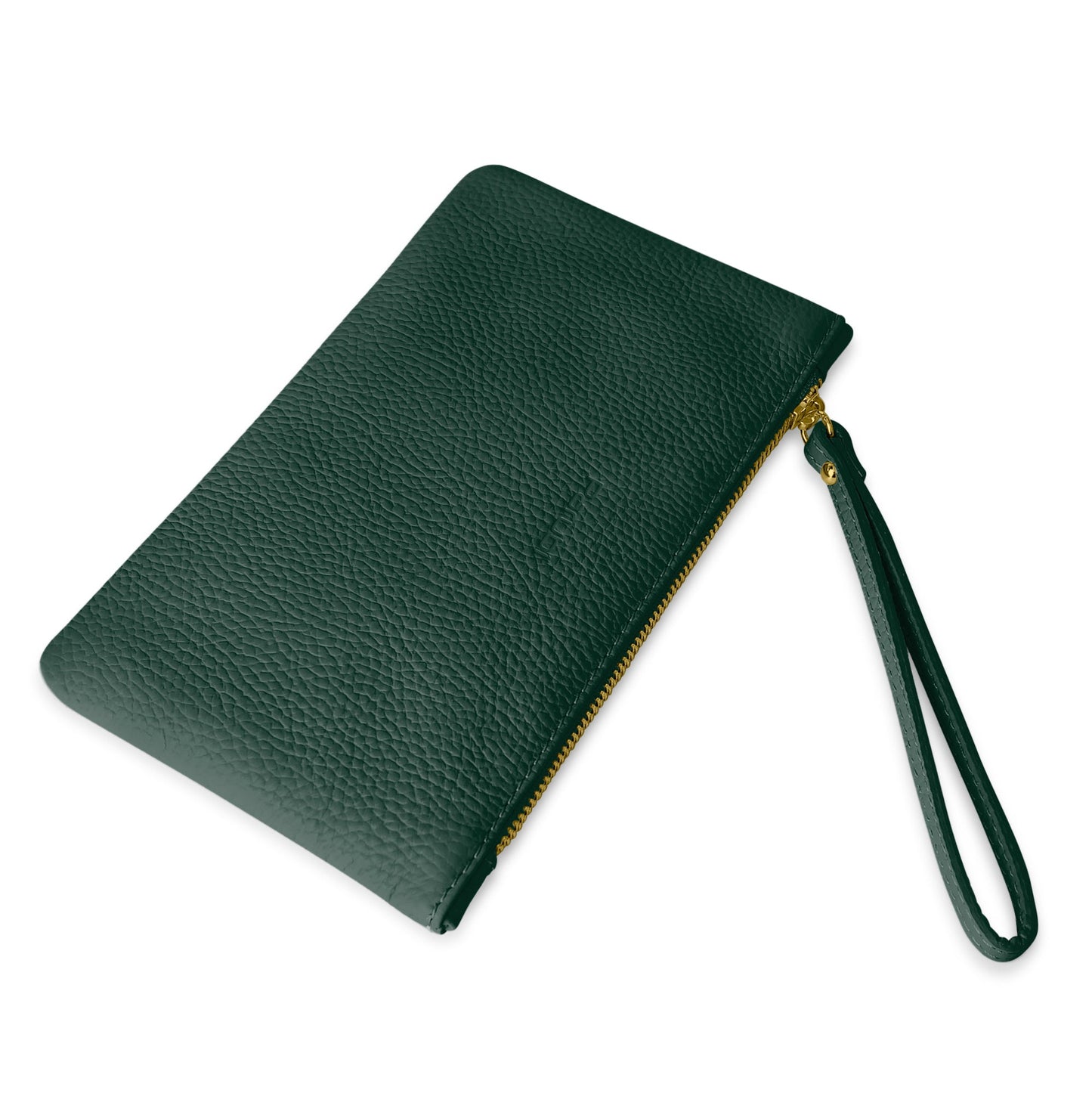 Pochette Donna a Mano, In Vera Pelle, Made in Italy, Modello Aura