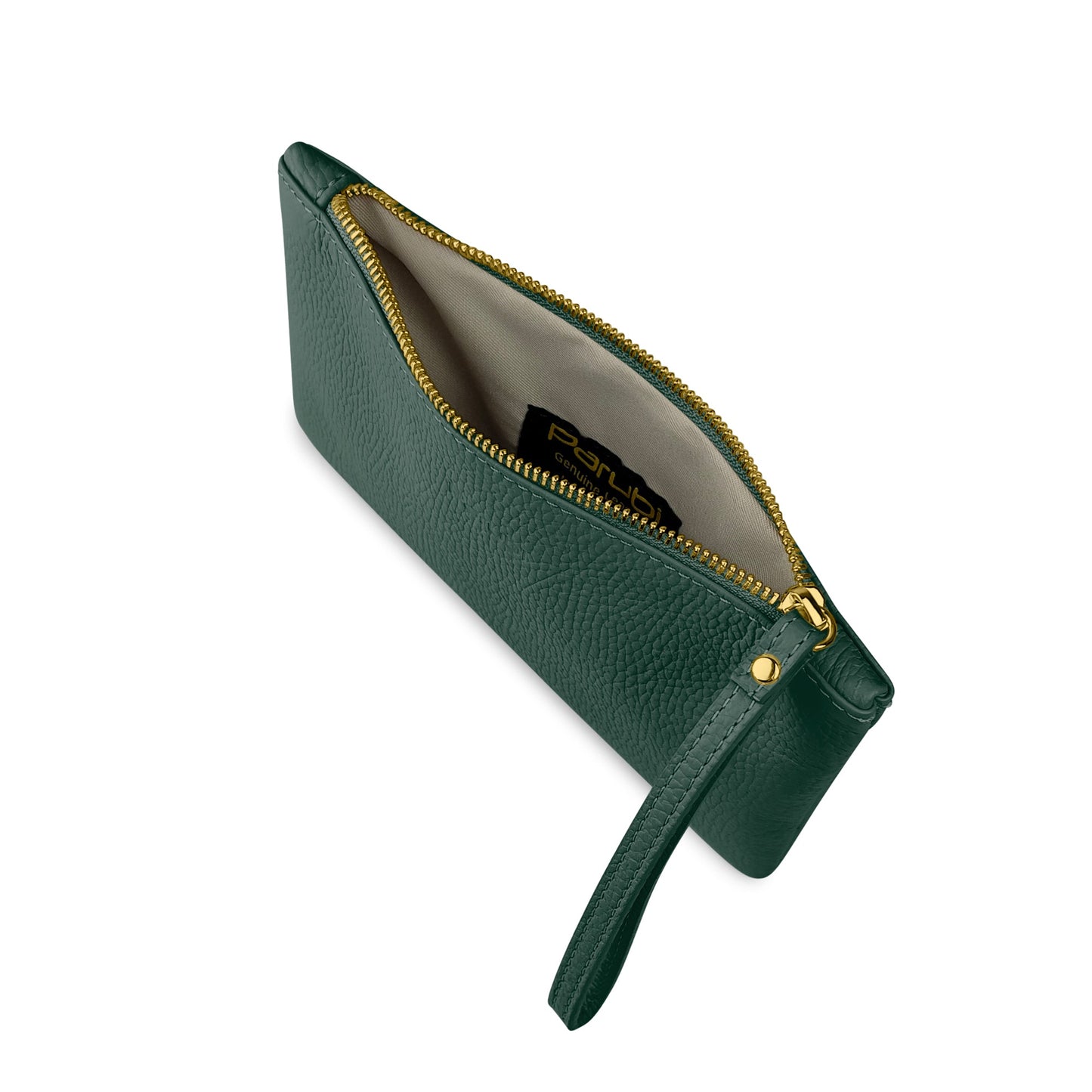 Pochette Donna a Mano, In Vera Pelle, Made in Italy, Modello Aura