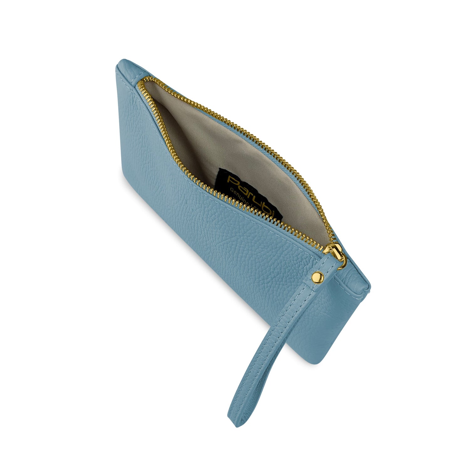 Pochette Donna a Mano, In Vera Pelle, Made in Italy, Modello Aura