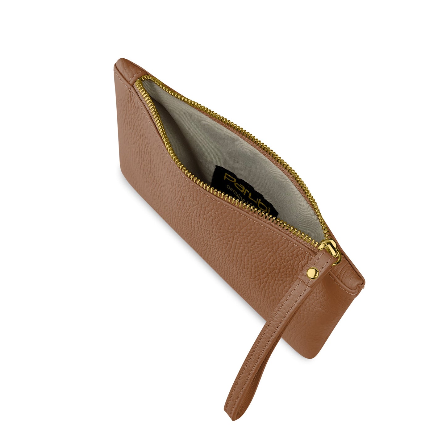 Pochette Donna a Mano, In Vera Pelle, Made in Italy, Modello Aura