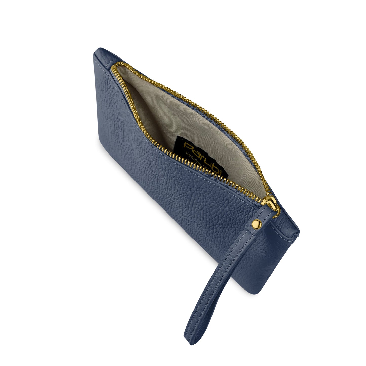 Pochette Donna a Mano, In Vera Pelle, Made in Italy, Modello Aura