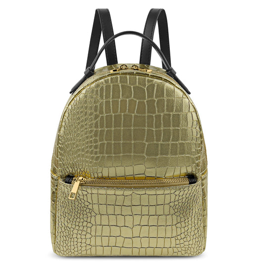 Parubi, Zaino Donna, In Vera Pelle Grana Dollaro, Made in Italy, Modello Amelia