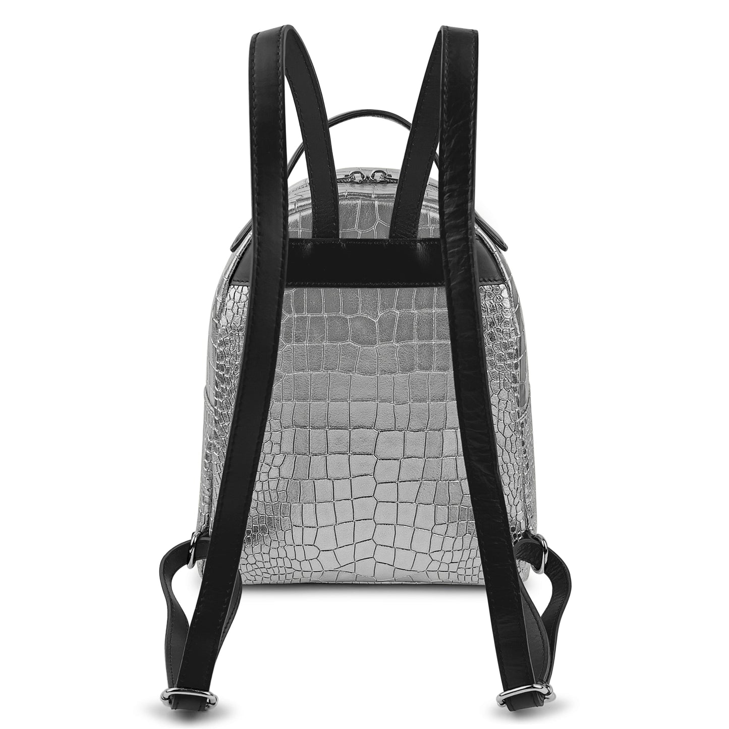 Parubi, Zaino Donna, In Vera Pelle Grana Dollaro, Made in Italy, Modello Amelia