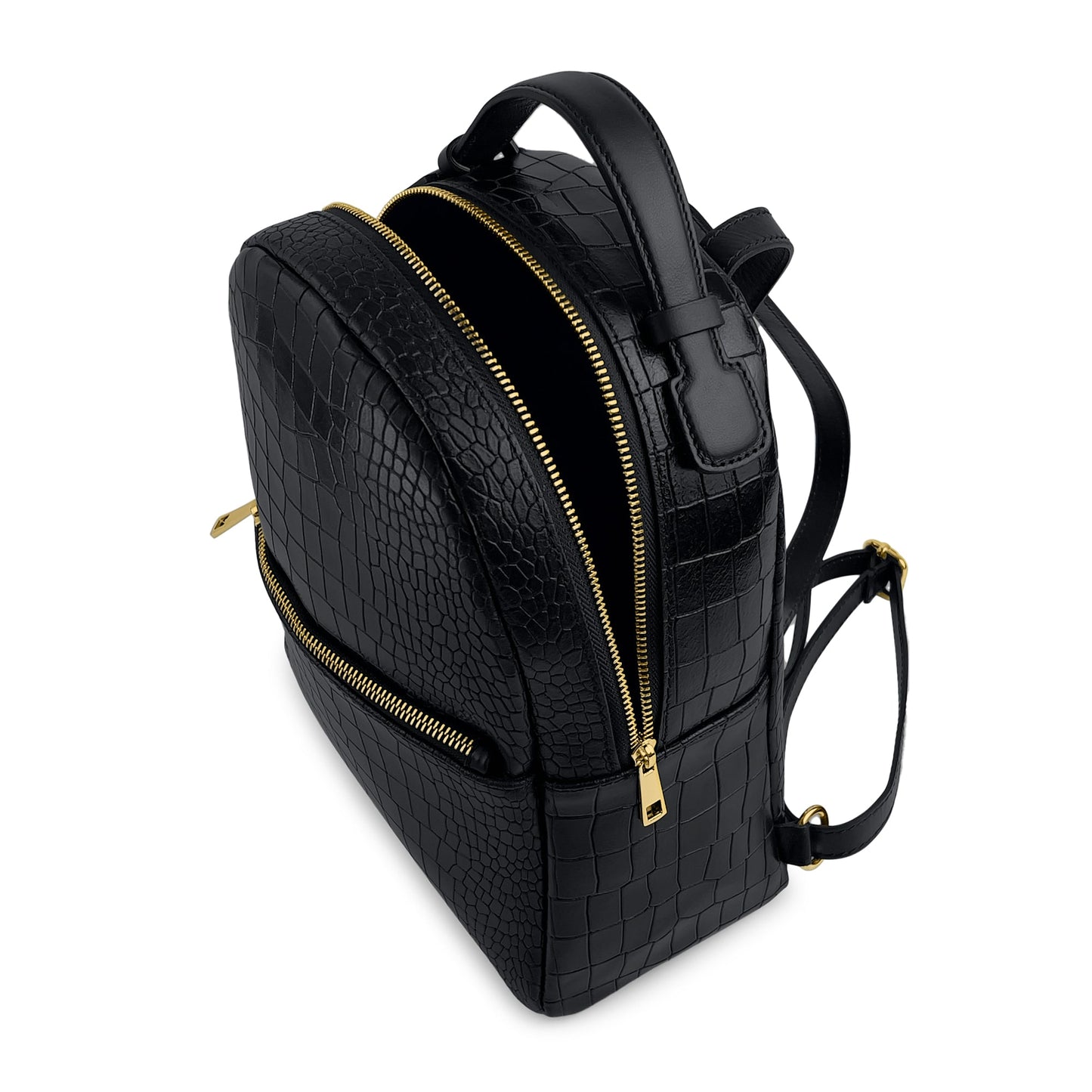 Parubi, Zaino Donna, In Vera Pelle Grana Dollaro, Made in Italy, Modello Amelia