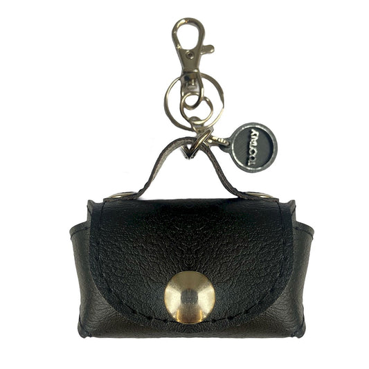 Micro bag nero - micro borsa Portachiavi Charm in PVC