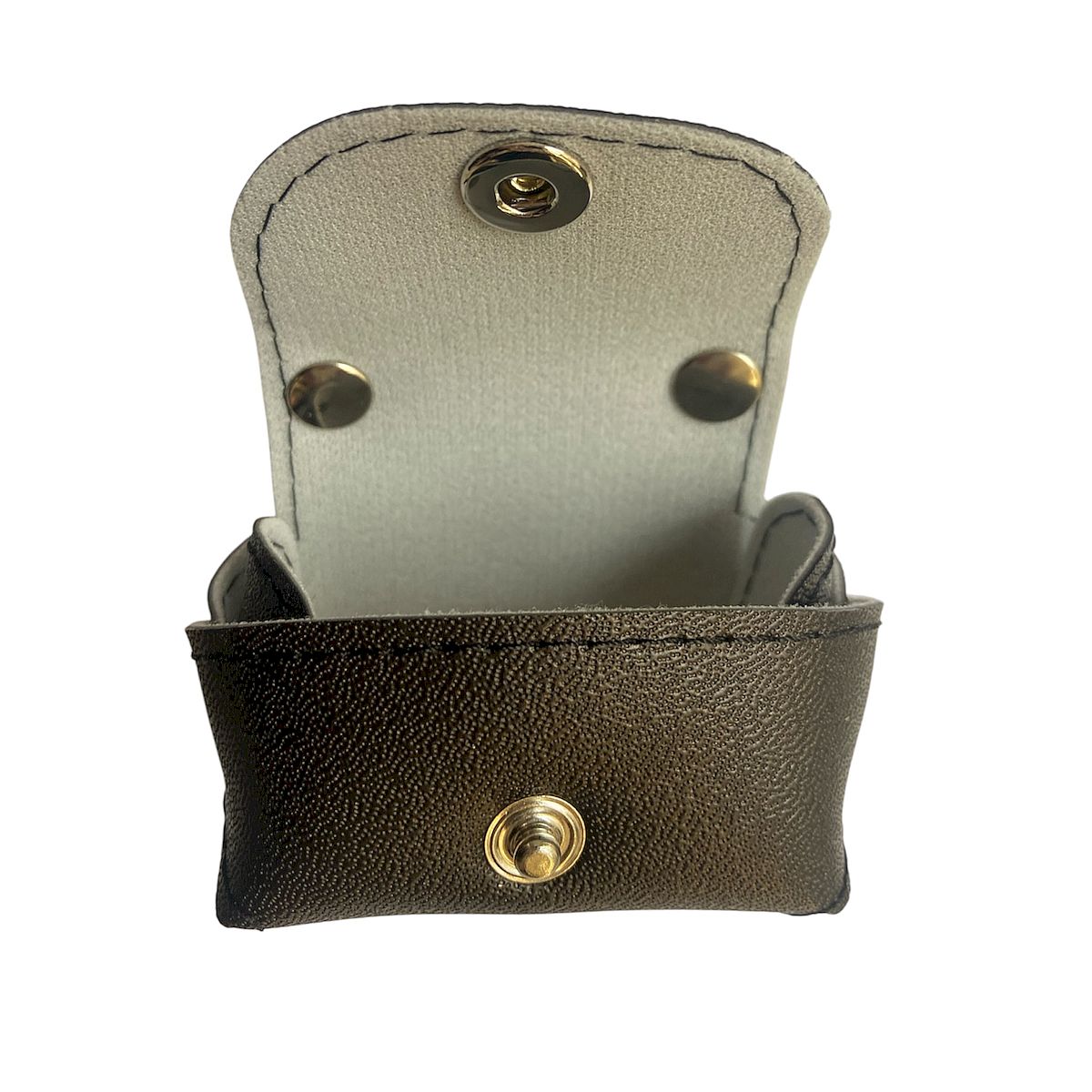 Micro bag nero satinato - micro borsa Portachiavi Charm in PVC