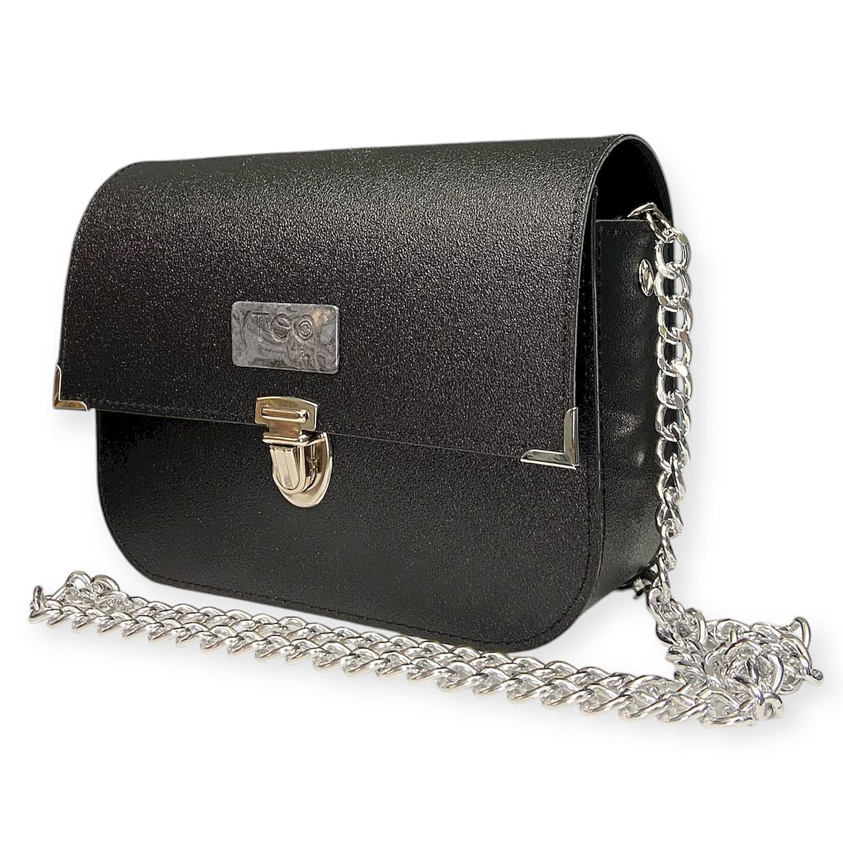 Chicca Maxi Satinato - Borsa donna a tracolla in pelle artificiale