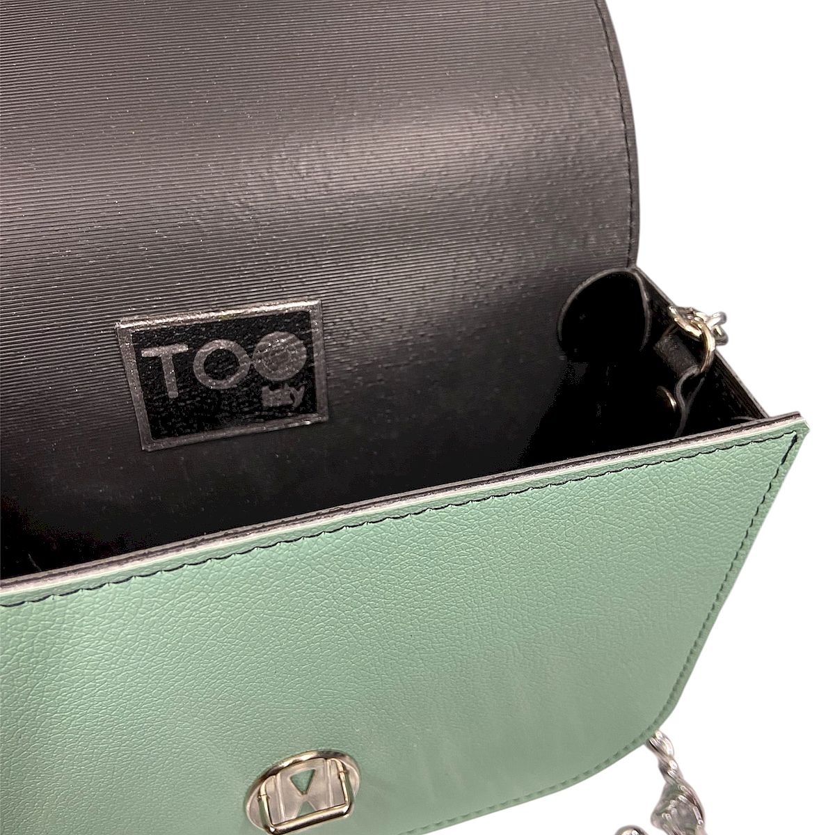Chicca Maxi Acquamarina - Borsa donna a tracolla in pelle artificiale