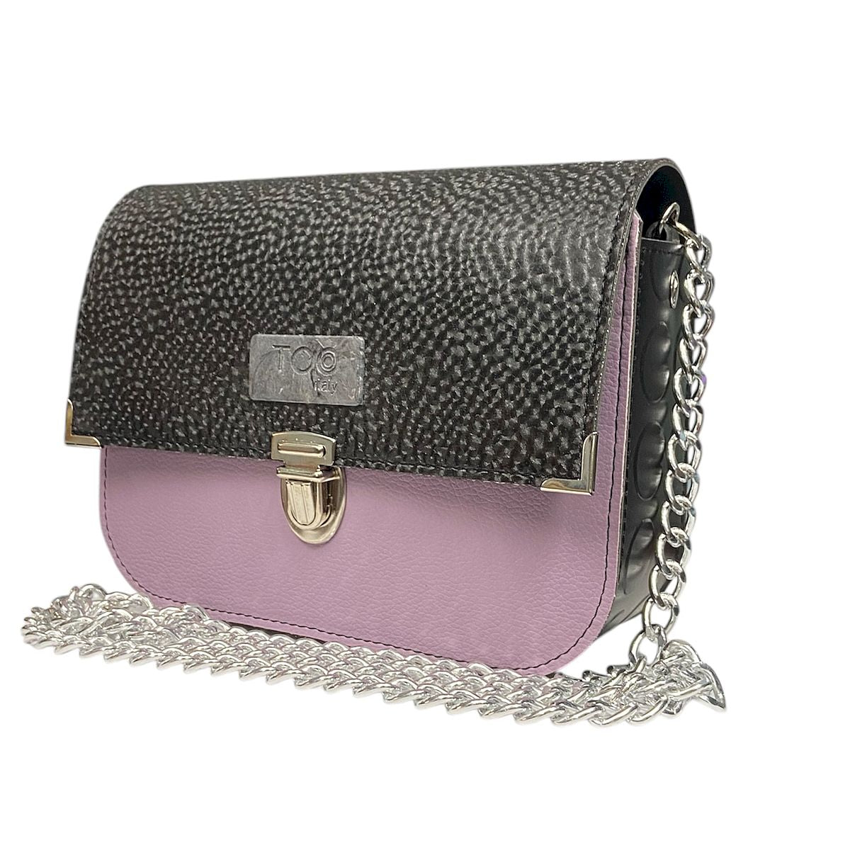 Chicca Maxi Lilla - Borsa donna a tracolla in pelle artificiale