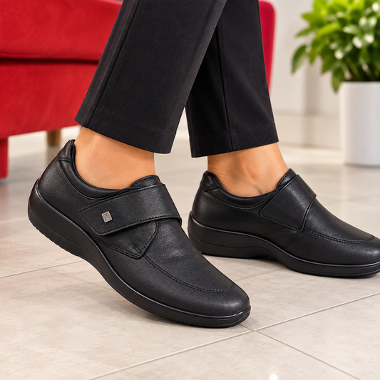 ARCOPEDICO 4626 REPOVESI J67 SCARPA DONNA ELASTICIZZATA NERA