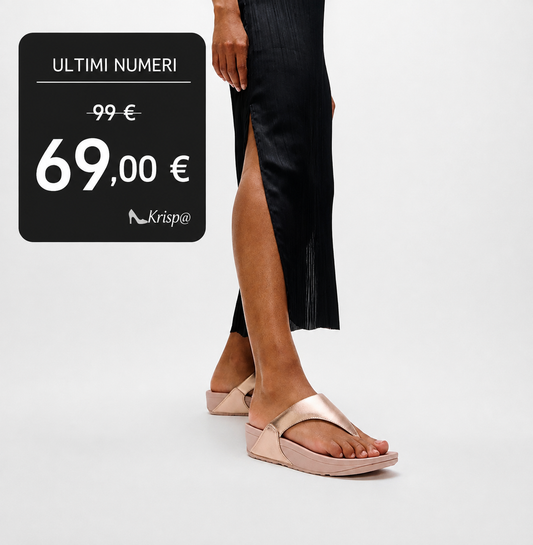 FitFlop LULU Sandali Infradito In Pelle - Rose Gold