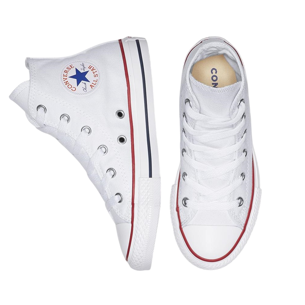 Converse All Star Chuck Taylor 3J253C Junior Bianca - Sneakers Alta Bambini
