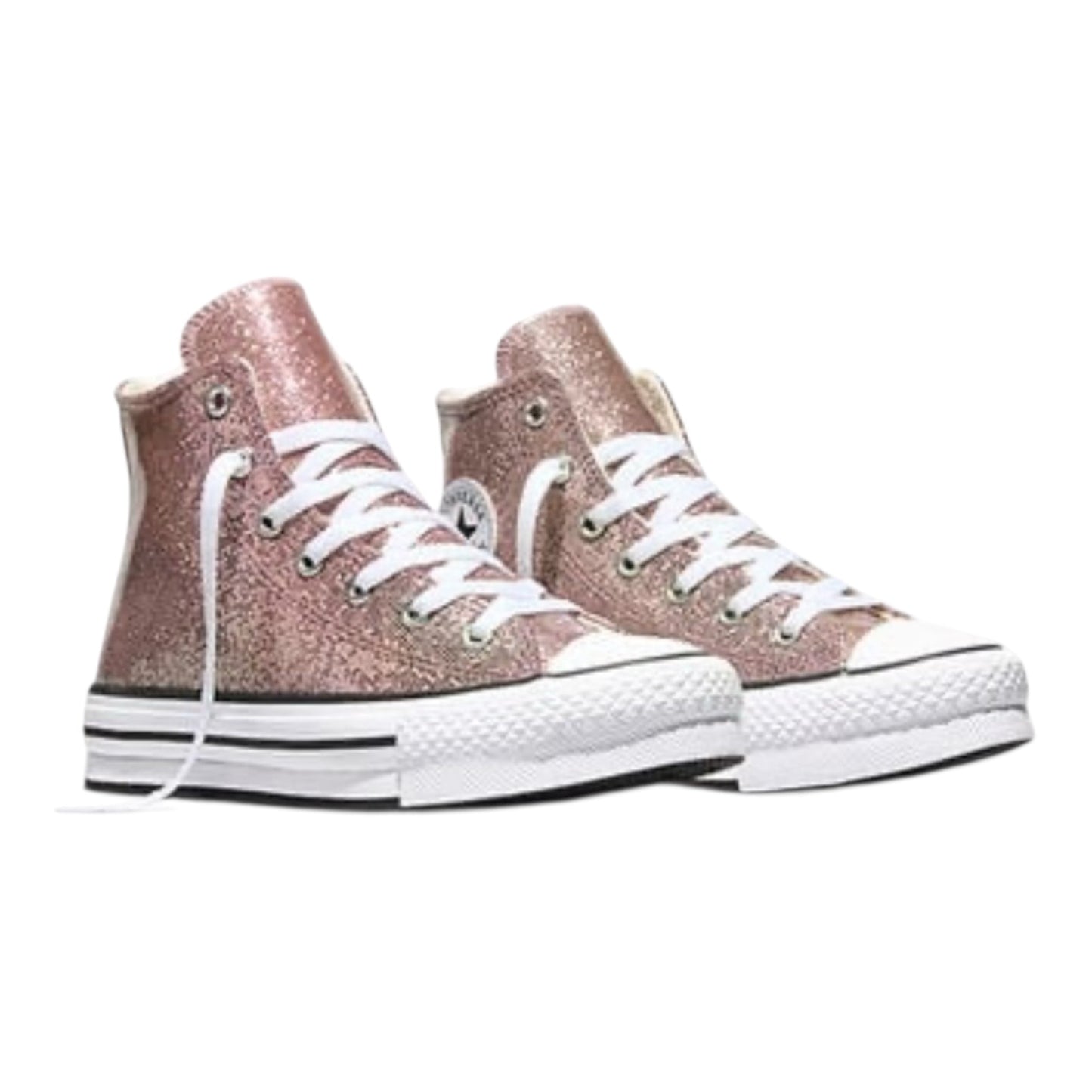 Converse Chuck Taylor All Star EVA Lift Platform Glitter A19097C Rosso Albicocca Bambina