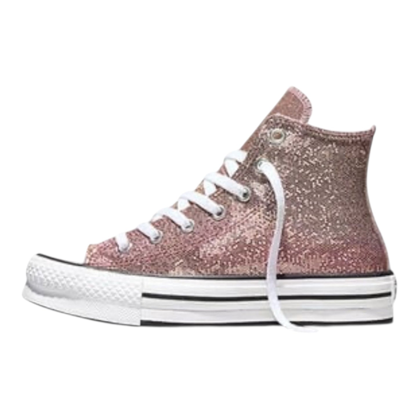 Converse Chuck Taylor All Star EVA Lift Platform Glitter A19097C Rosso Albicocca Bambina