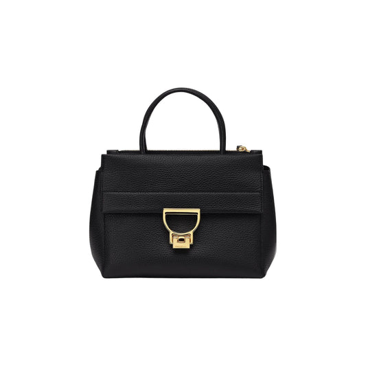 COCCINELLE Borsa Donna a Mano con Tracolla Nera, In Vera Pelle ,Arlettis Medium