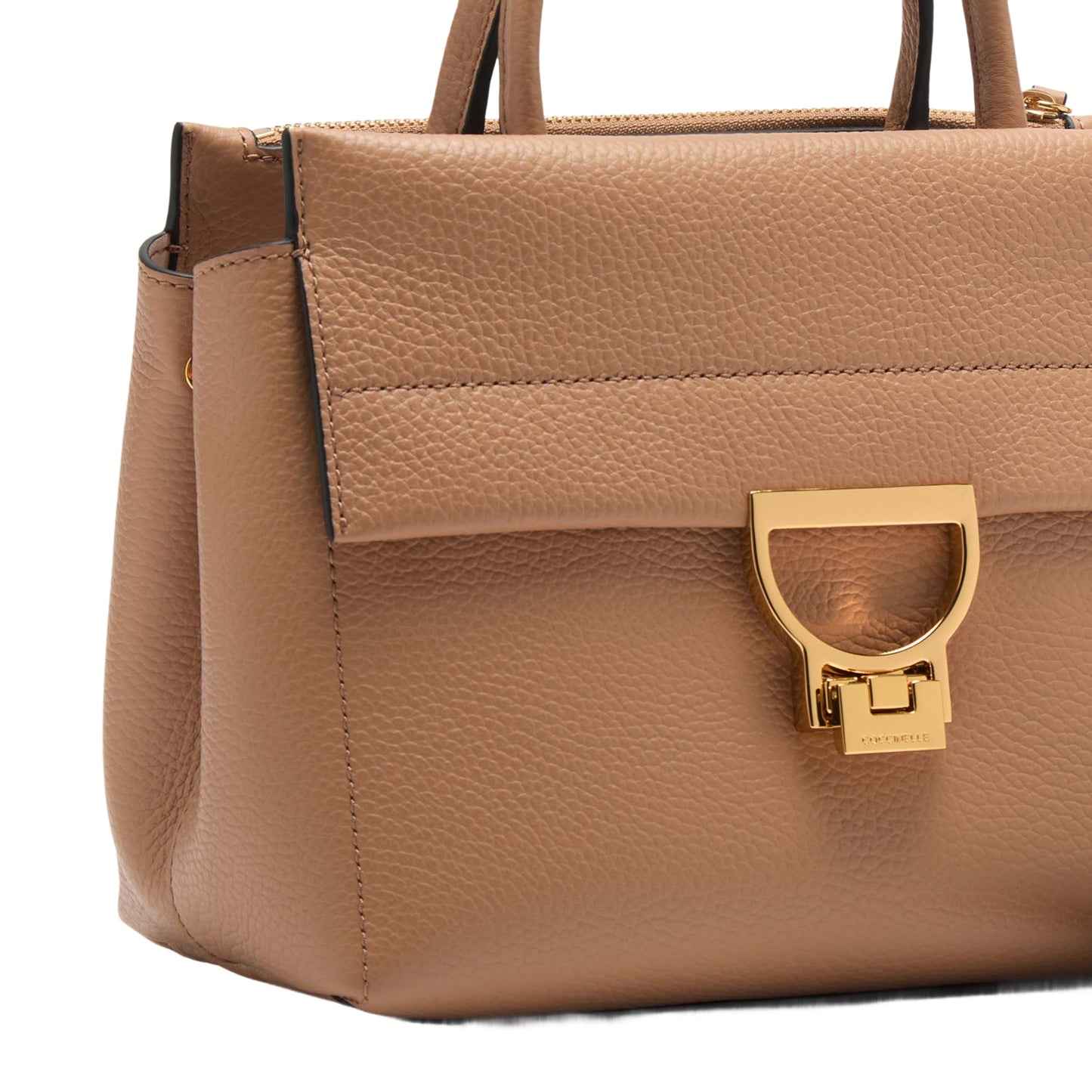 COCCINELLE Borsa Donna a Mano con Tracolla Marrone, In Vera Pelle, Arlettis Medium