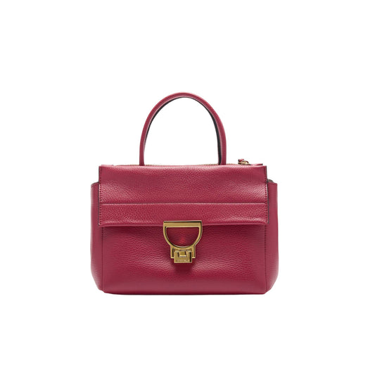 COCCINELLE Borsa Donna a Mano con Tracolla Rossa, In Vera Pelle ,Arlettis Medium