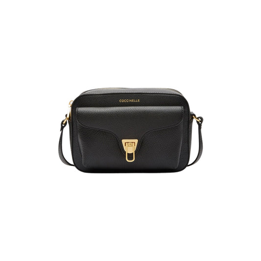 COCCINELLE Borsa Donna a Tracolla Nera, In Vera Pelle, Beat Soft Small