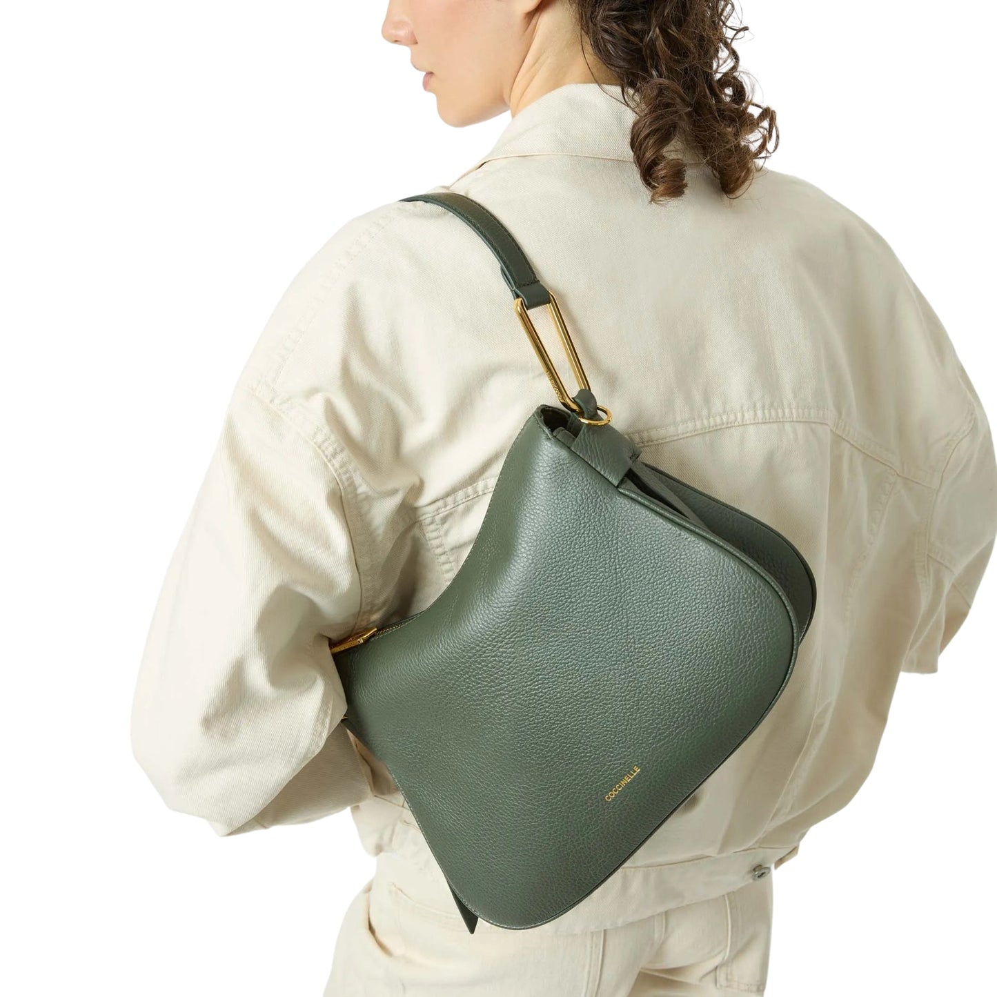 COCCINELLE Borsa Donna a Spalla con Tracolla Rossa, In Vera Pelle, Magie Soft Small