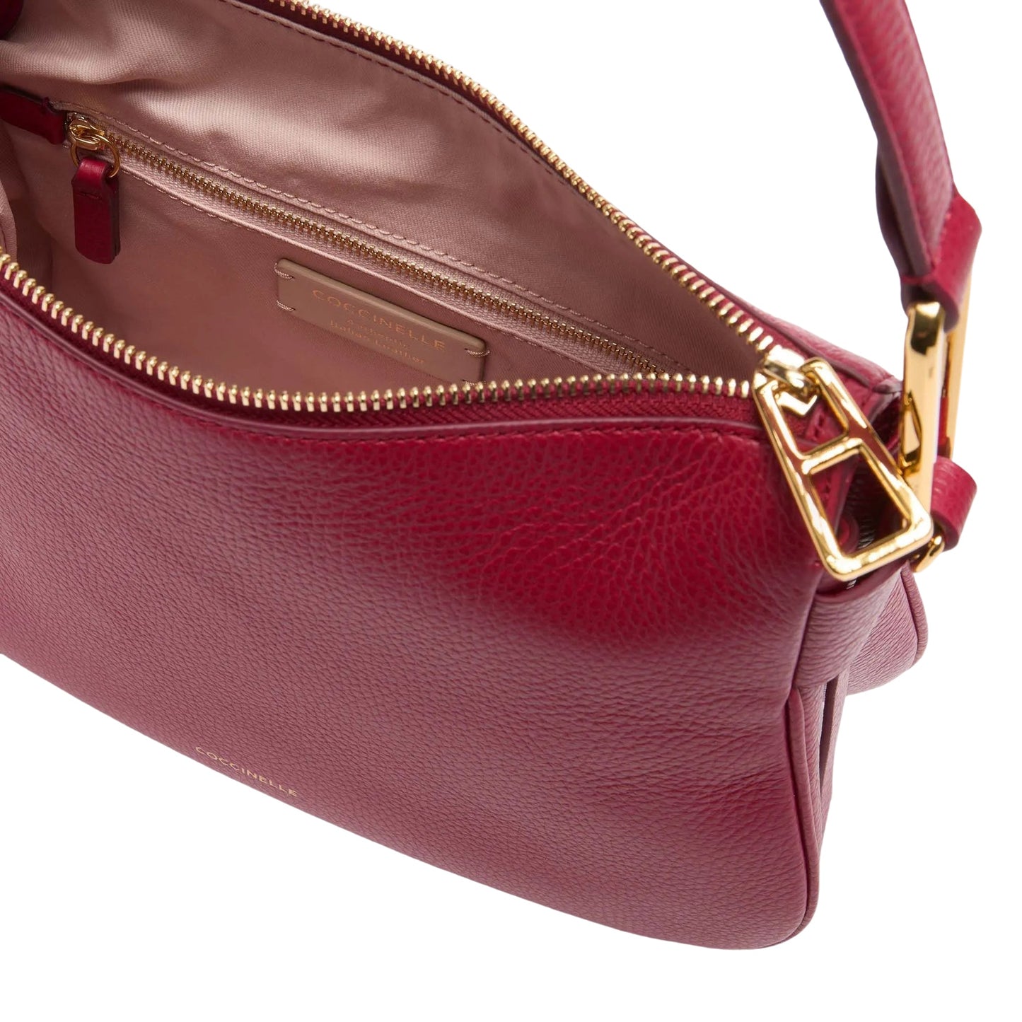 COCCINELLE Borsa Donna a Spalla con Tracolla Rossa, In Vera Pelle, Magie Soft Small