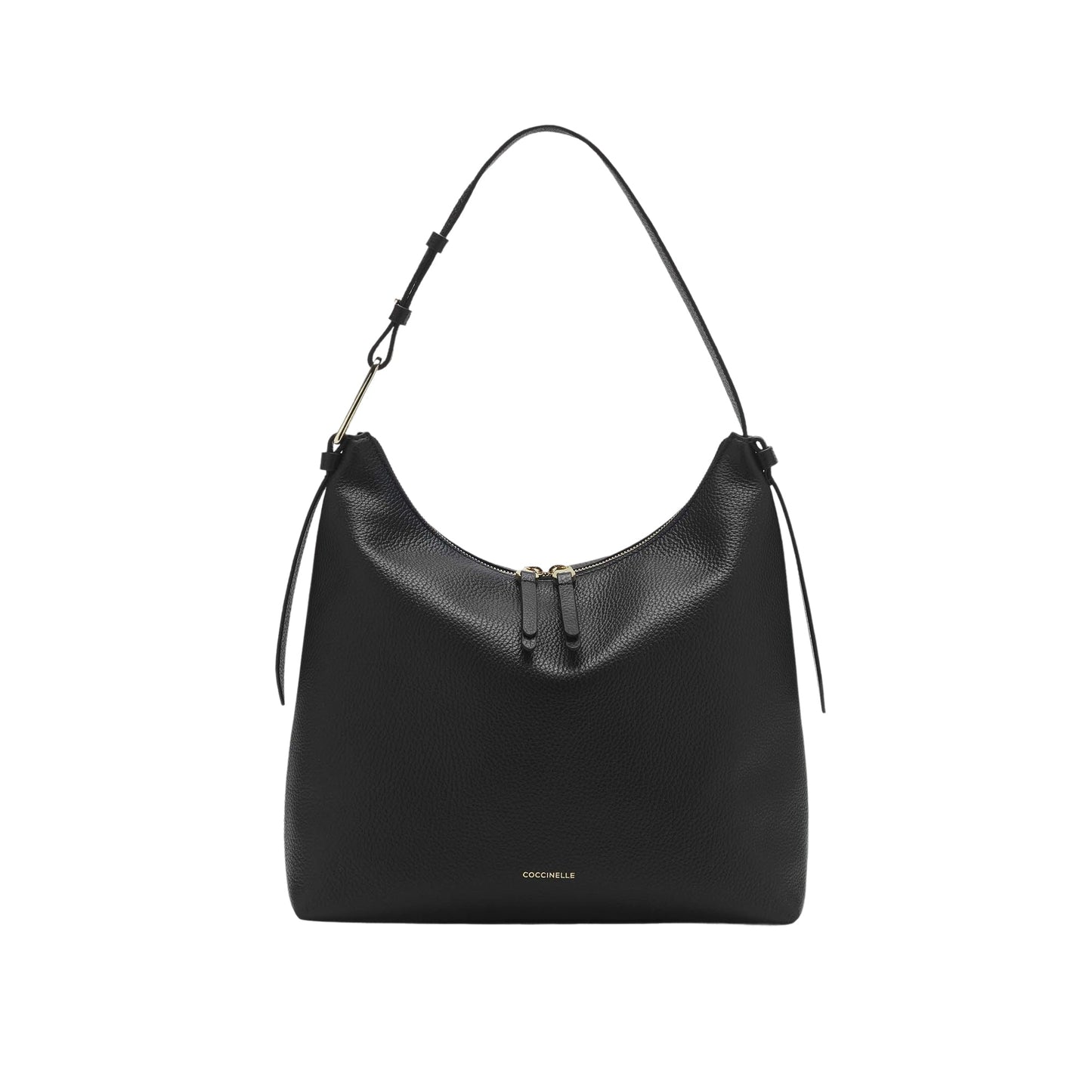 COCCINELLE Borsa Donna a Spalla Nera, In Vera Pelle, Malory Small