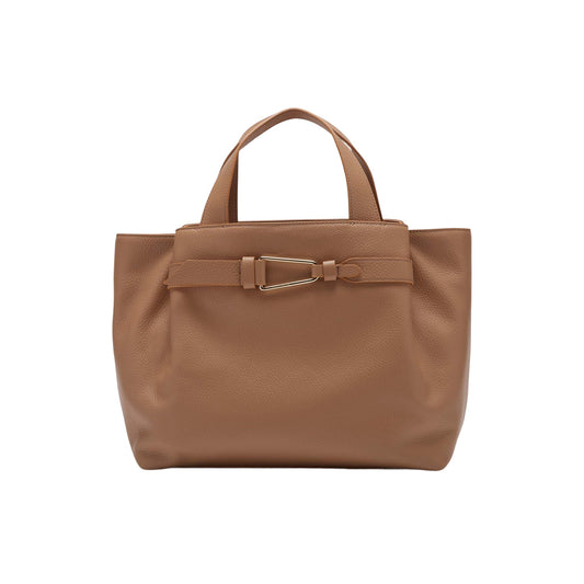 COCCINELLE Borsa Donna a Mano con Tracolla Marrone, In Vera Pelle, Malory Medium