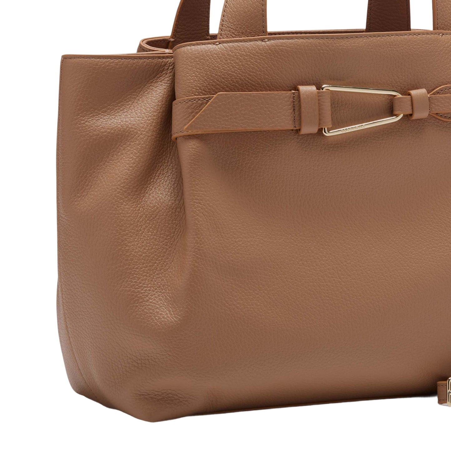 COCCINELLE Borsa Donna a Mano con Tracolla Marrone, In Vera Pelle, Malory Medium