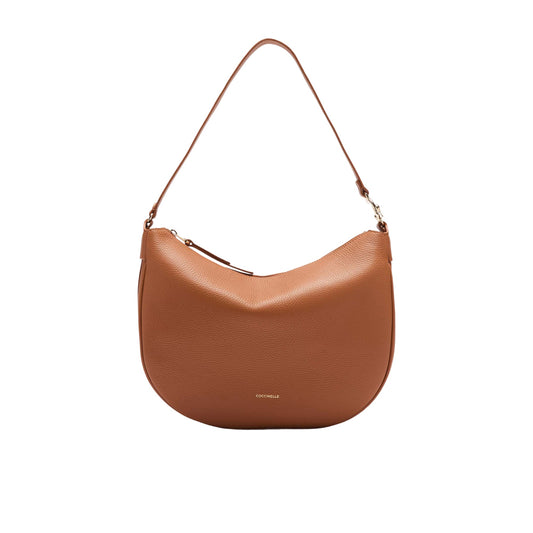 COCCINELLE Borsa Donna Hobo a Spalla Marrone, In Vera Pelle, C-Easy Medium