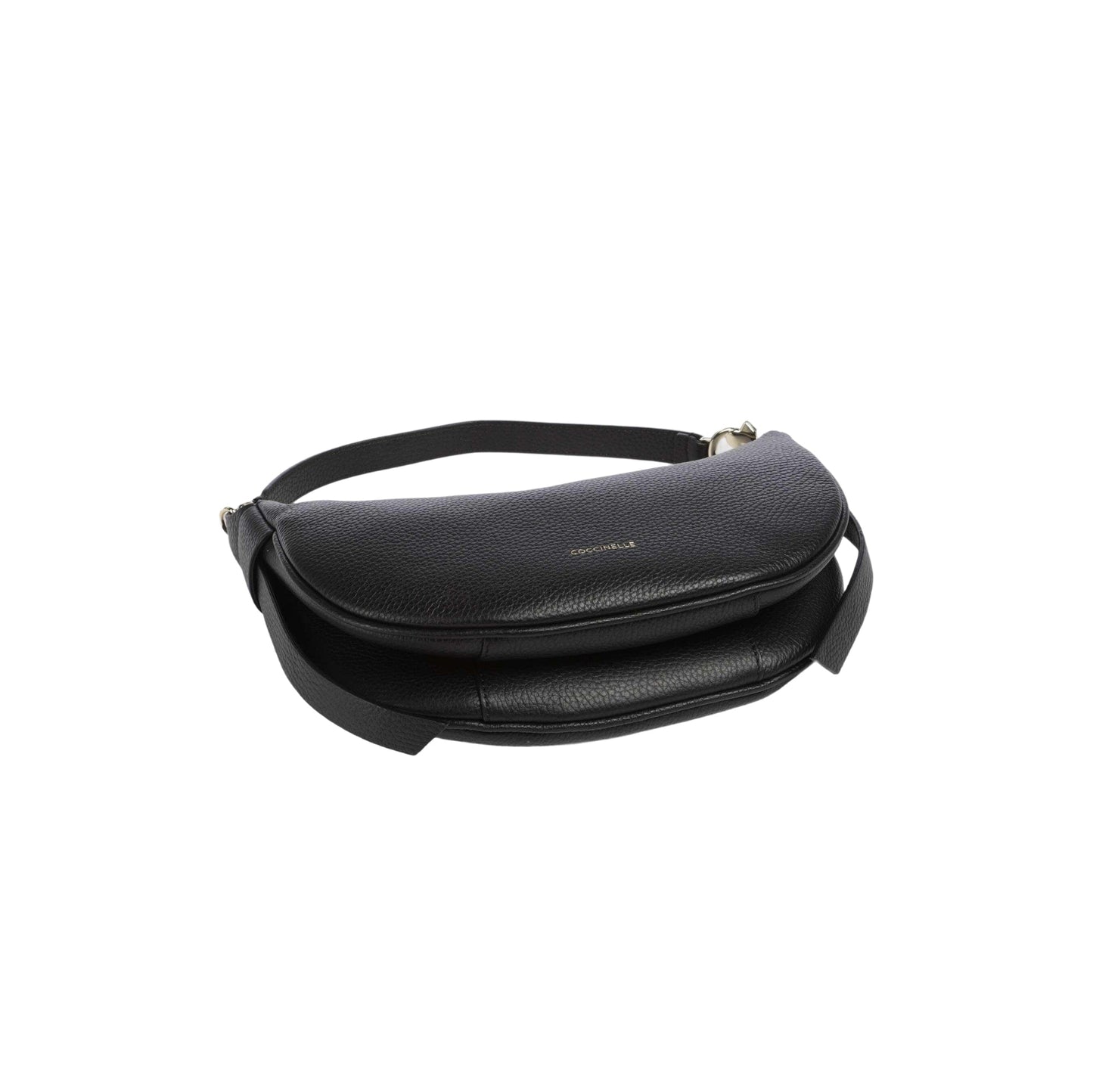 COCCINELLE Borsa Donna a Spalla Nera con Tracolla, In Vera Pelle, C-Easy