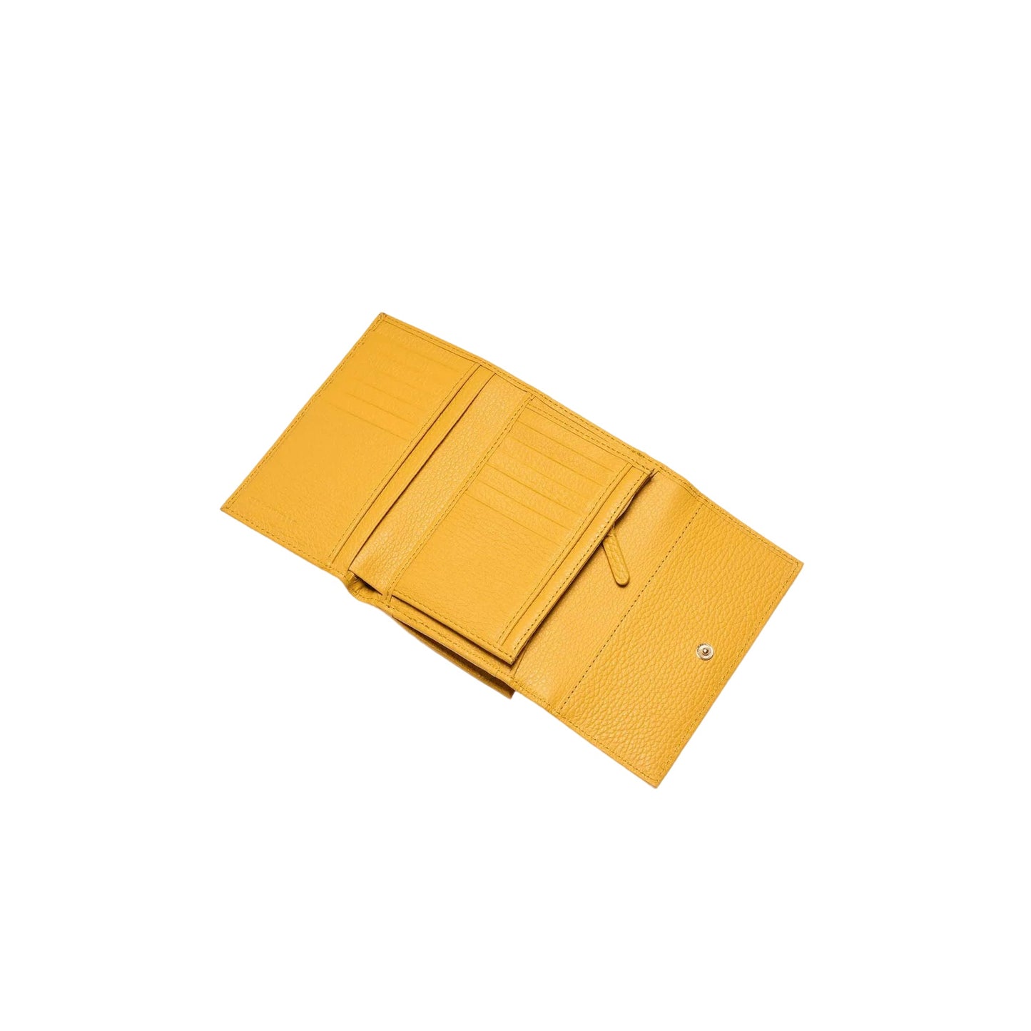 COCCINELLE Portafoglio Donna Medio Giallo, In Vera Pelle, Metallic Soft Medium