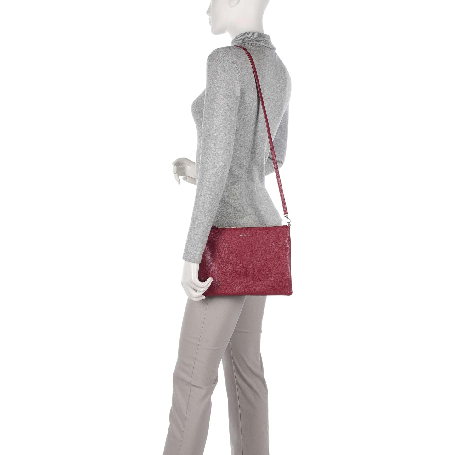 COCCINELLE Borsa Donna a Tracolla Rossa, In Vera Pelle, Best Crossbody Medium