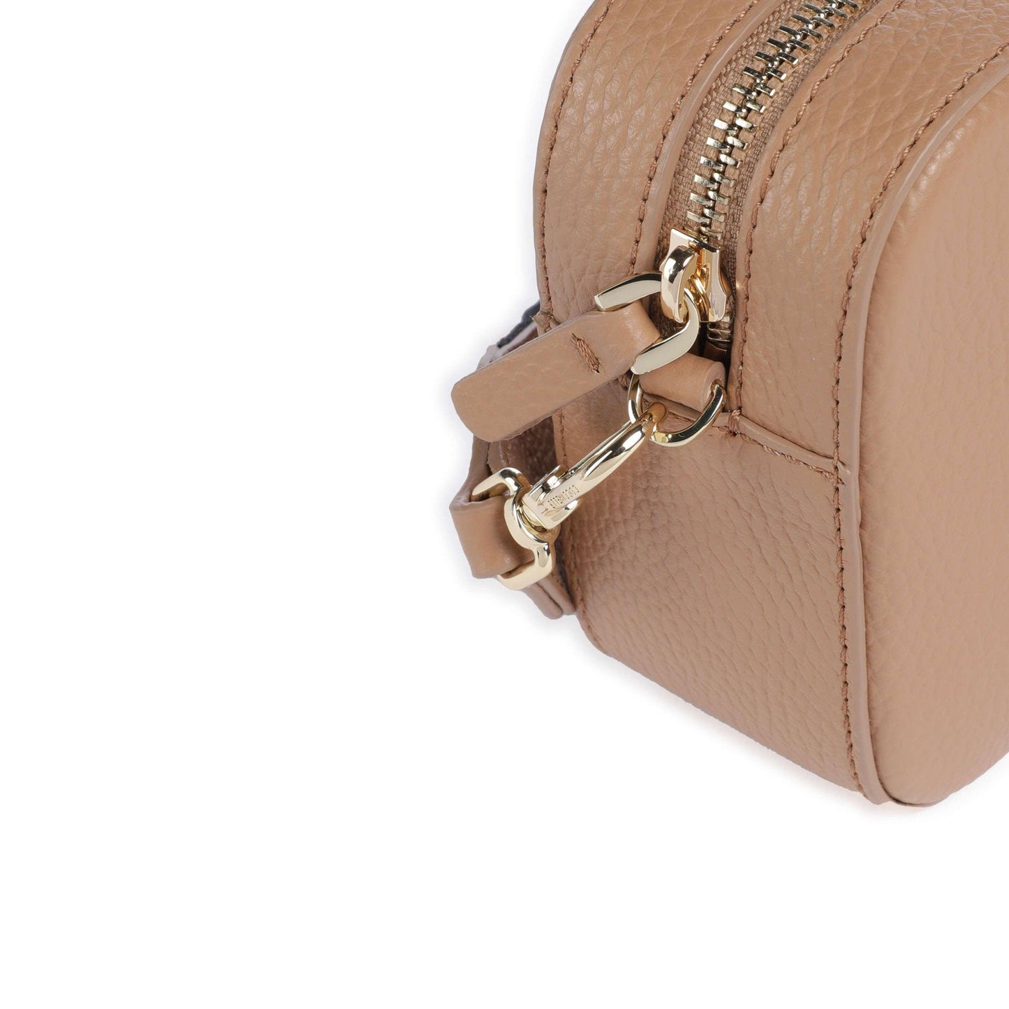 COCCINELLE Borsa Donna a Tracolla Marrone, In Vera Pelle, Tebe Mini