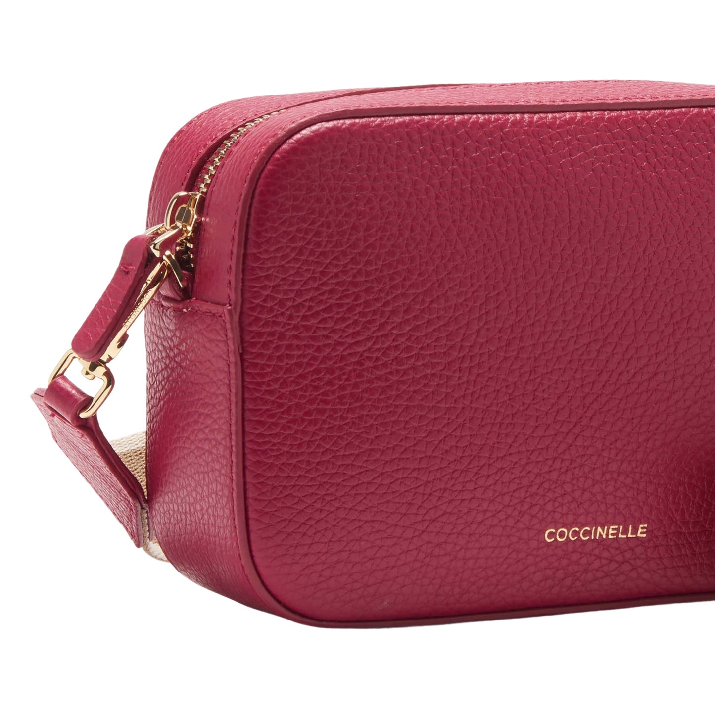 COCCINELLE Borsa Donna a Tracolla Rossa, In Vera Pelle, Tebe Mini