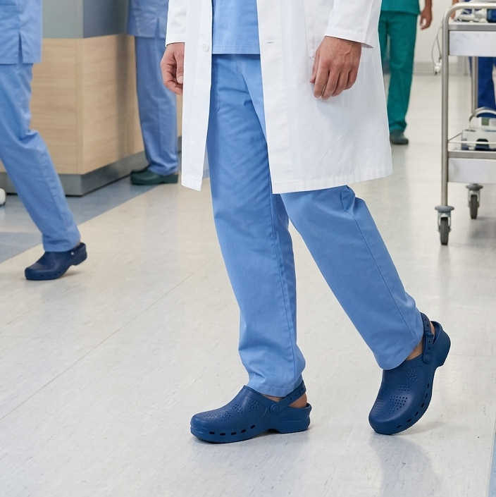 Zoccolo Professionale Autoclavabile 134° con Cinturino 10999 - Blu