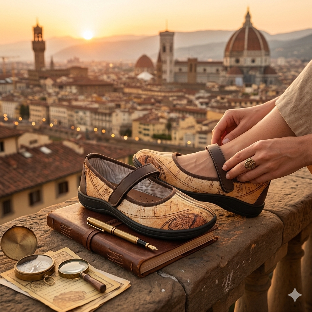 Verona Vintage – Scarpa Comfort Donna con Velcro