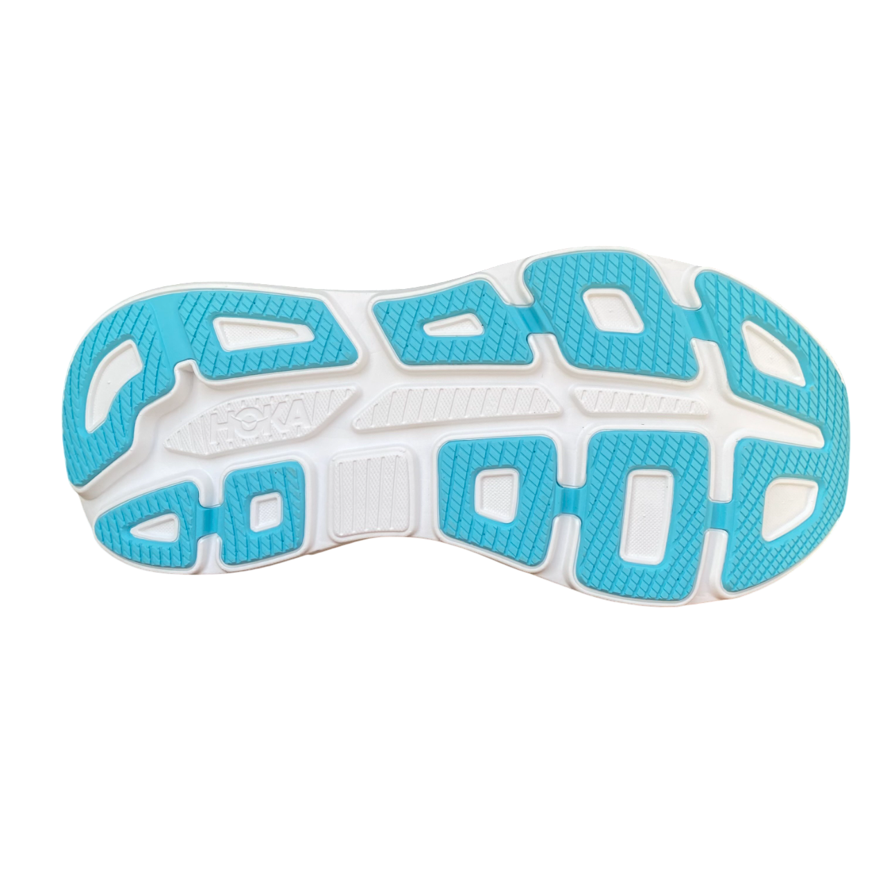 Hoka One One Bondi 9 Scarpe Running Uomo Bianco Blu - 1162011-WKB