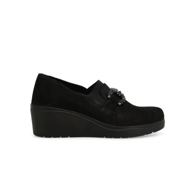 Melluso Mocassino comodo donna in morbida pelle nero k53018