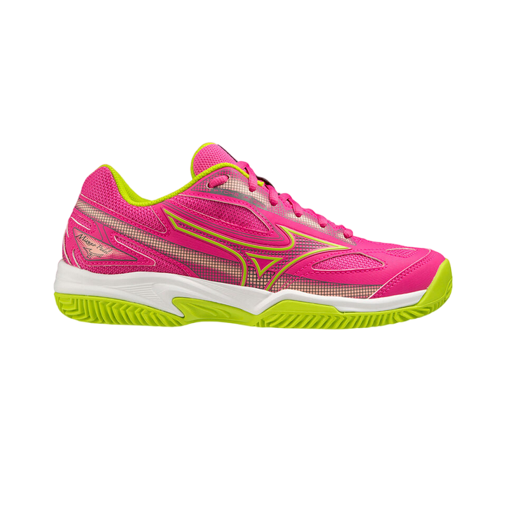 Mizuno Scarpe Padel Donna Fucsia Giallo Bianco Break Shot 4 - 61GB233666
