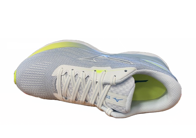Mizuno Wave Skyrise 3 J1GD220901 Scarpe Running Donna White Turquoise