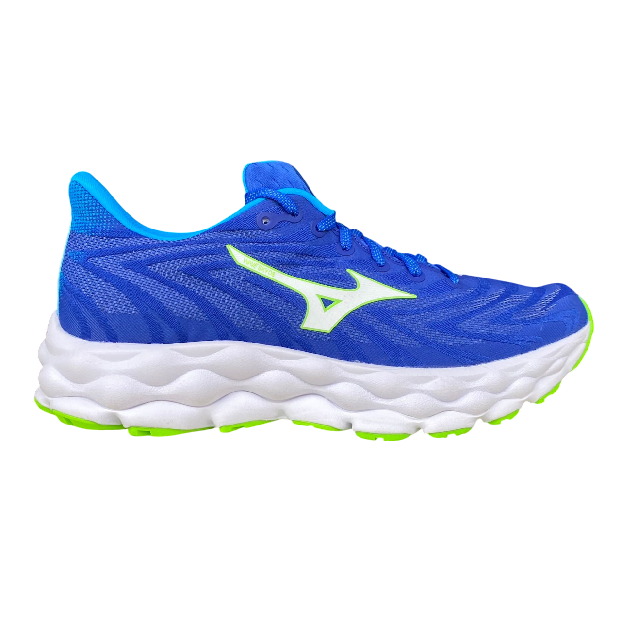Mizuno Wave Sky 8 J1GC240253 Running Uomo Blu Bianco