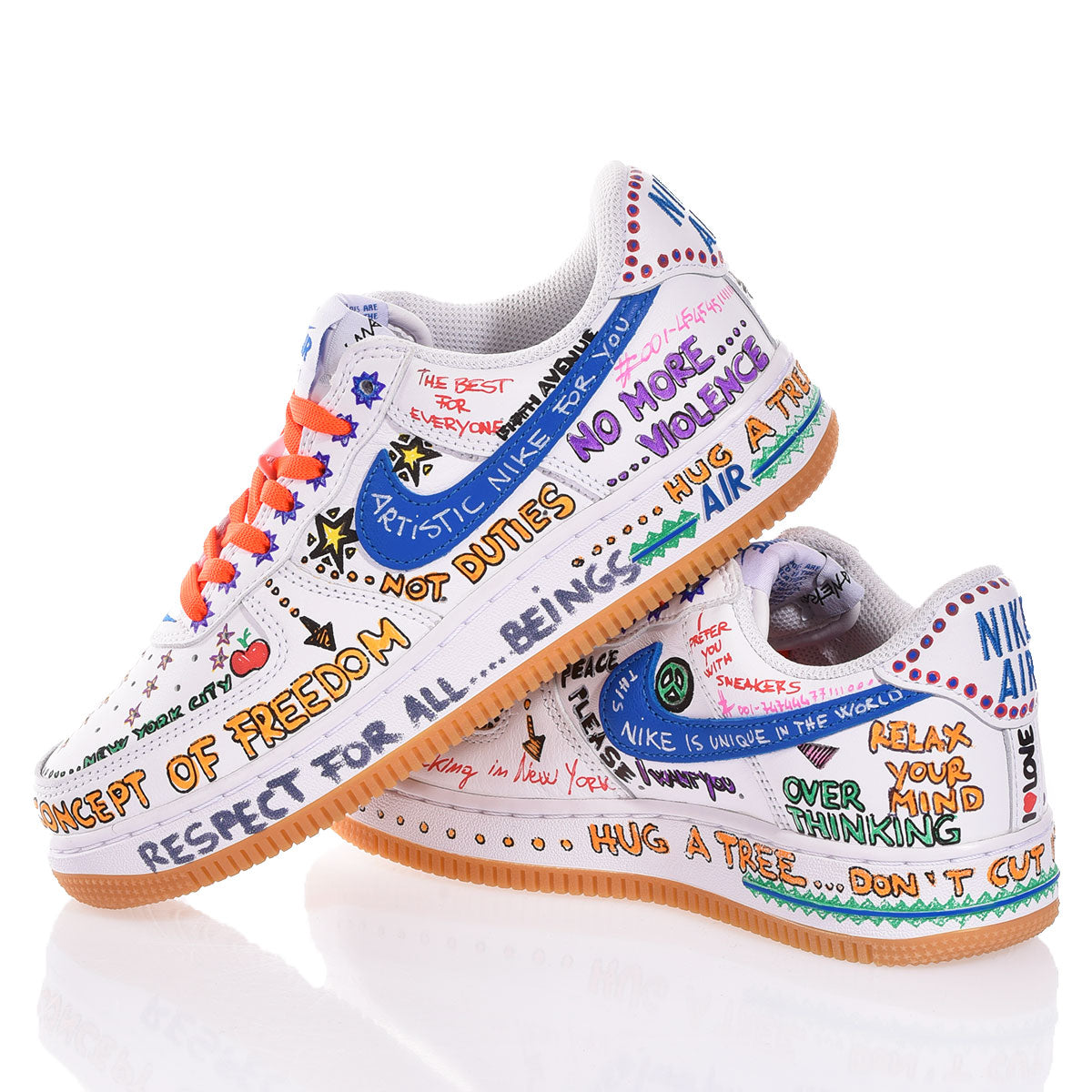 Nike Air Force 1 White Written