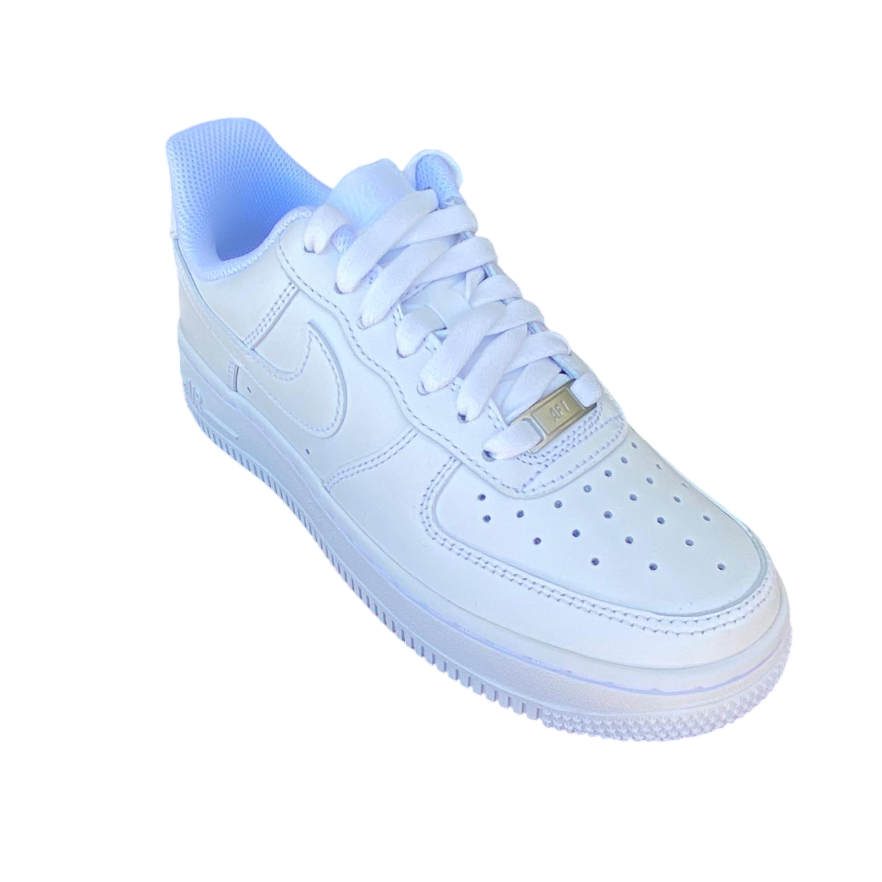 Nike Air Force 1 '07 DD8959-100 Bianco Donna Sneakers Pelle Premium Piattaforma
