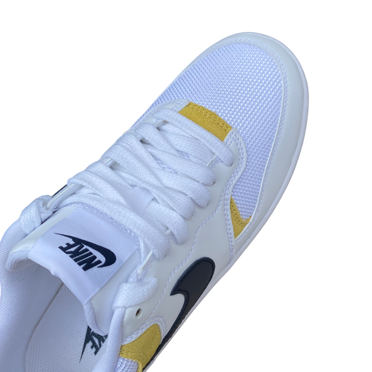 Nike HJ5997-101 Gamma Force Bianco-Giallo - Sneakers Donna Platform