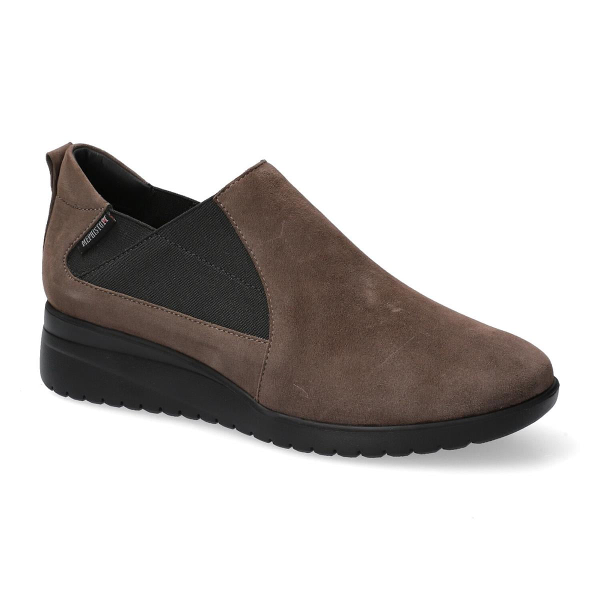 MEPHISTO IBELINA 1220T – Sneaker Donna in Camoscio Marrone con Zeppa e Plantare Estraibile