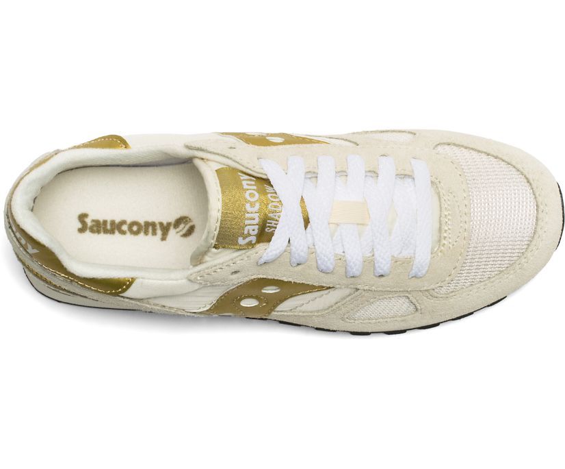 Saucony Shadow Donna Bianco Oro - Sneakers Originals Retro Running