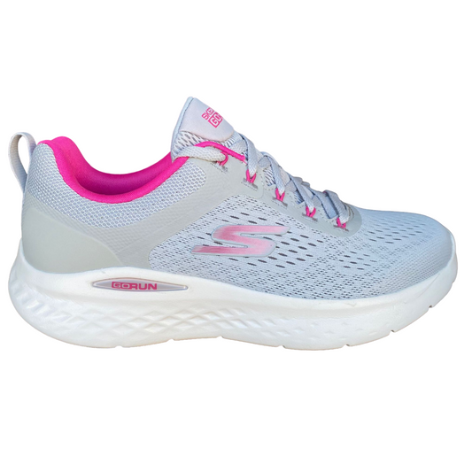 Skechers Go Run Lite 129423-GYPK Grey Pink Scarpa Running Donna Vegana Sostenibile Lavabile